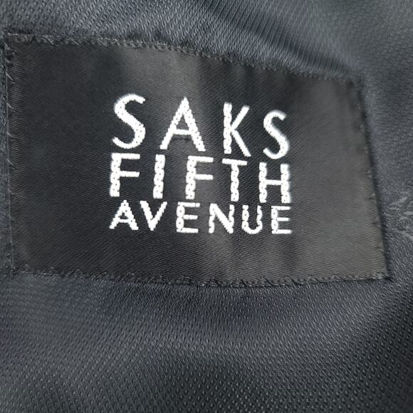 Gianfranco Ferre Saks Fifth Ave Men's Black Pin Stripe Suit Sport Coat Wool 42 - Picture 4 of 7